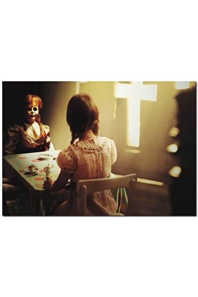 Cakatablo Ahşap Tablo Annabelle 2 Korku Karakteri (35x50 Cm Boyut)
