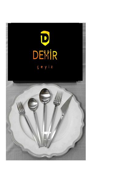DMR LİFE طقم ملاعق سادة لـ 6 أشخاص - 30 قطعة، بدون سكاكين