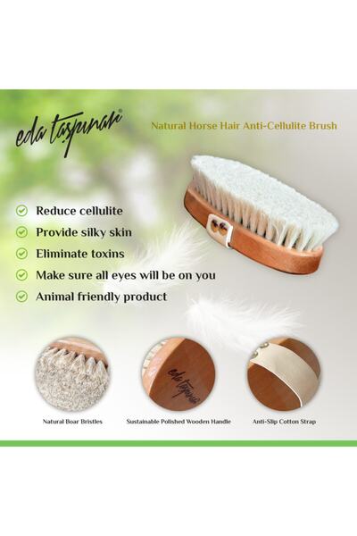Eda Taşpınar Selülite Karşı Doğal At Kılı Fırçası