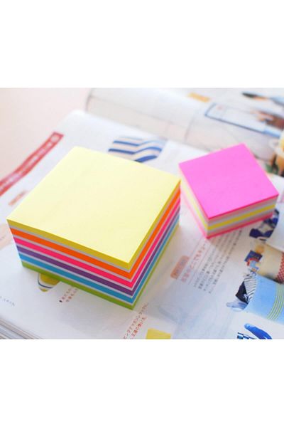 Gıpta Hopax Stickn Adhesive Note Paper 70 X 70 Mm Cube Block 4np Mix-a Color 250 Sheets