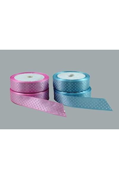 ELITETIME Kurdela Saten Puanli 2 cm Pembe  10 Metre