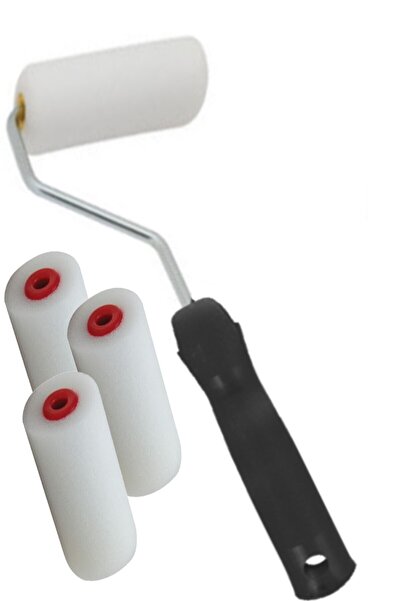 FırsatYapıMarket Sponge Roller 10 Cm Set + 3 Spares