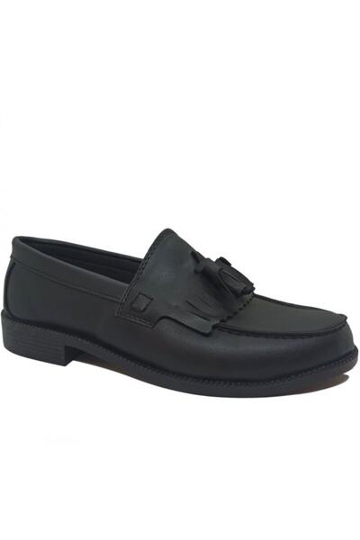 Modamela E446 Siyah Deri Corcik Erkek Ayakkabı