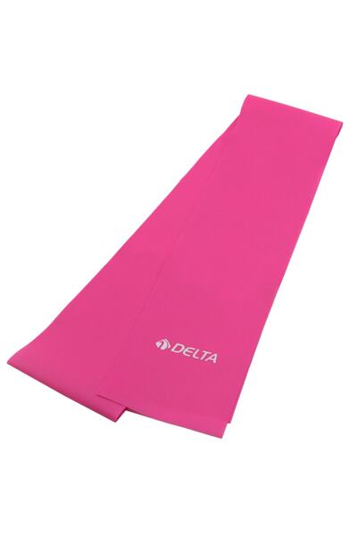 Delta Pilates Bandı Orta Sert 90 x 7,5 Cm Egzersiz Direnç Lastiği (Uç Kısmı Açık)