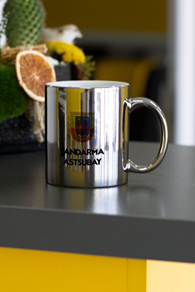 Hediyelen Jandarma Astsubay Gümüş Kupa Bardak