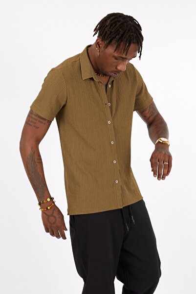 S&R FASHION Πουκάμισο με κοντό μανίκι με χαλαρή εφαρμογή