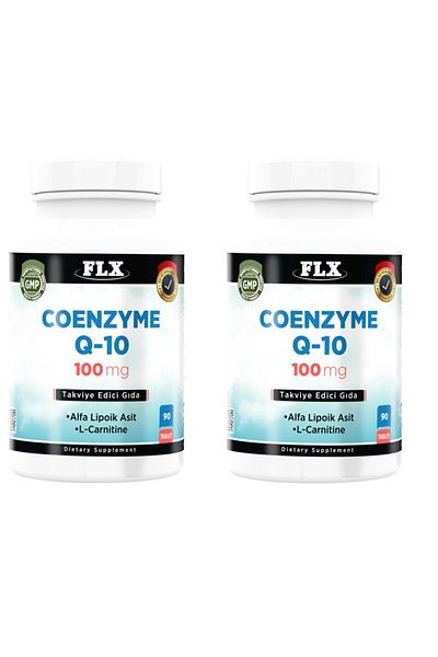 FLX Coenzyme Q10 and Alpha Lipoic Acid L-Carnitine - 100 Mg 90 Tablets X 2 Boxes