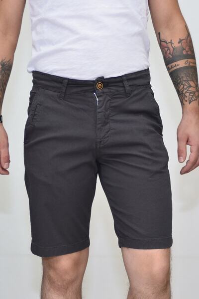 Superfly Ανδρικό σορτς 20703 Slim Chino Ανθρακί 2070301