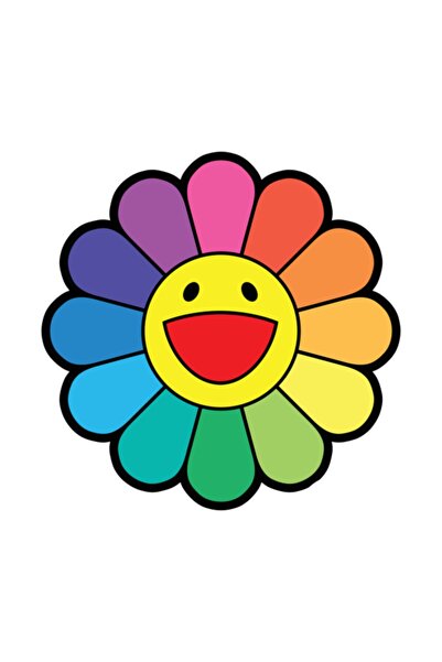 Pixxa Takashı Murakami Flower Rainbow Mug