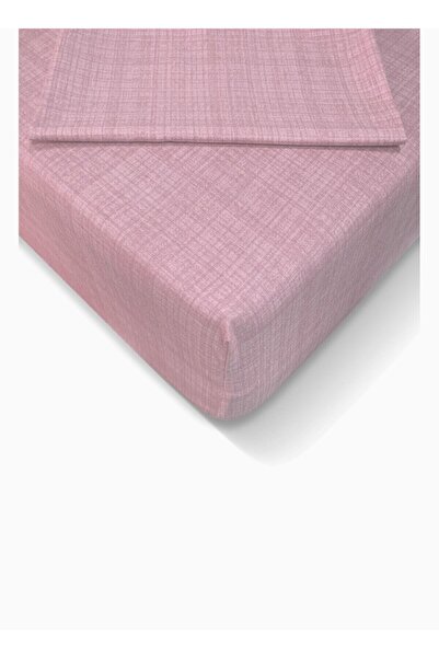KOPUZ Ranforce 100x200 Cm Tek Kişilik Fitted Yastıklı Lastikli Çarşaf Seti