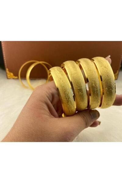 barisiva gold 22 Ayar Altın Kaplama Kadın 1.5 Cm Eninde Bilezik Modeli Adet F...