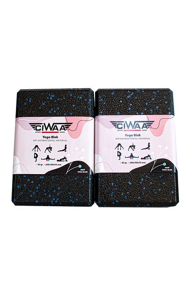 CIWAA Epp Yoga Block Blue 2 Pack
