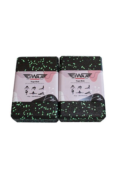 CIWAA Green Epp Yoga Block - Pack of 2