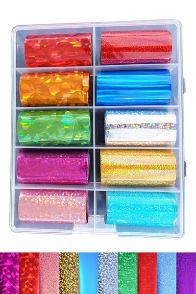 MOZIUR Tırnak Süsü Folyo Sticker F-8