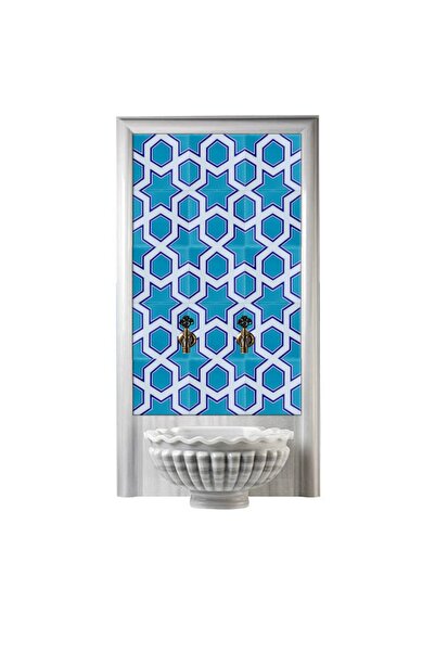 Armada Çini 60x100 Cm Sp 98 Mavi Yıldız Serigraf Türk Hamamı Pano