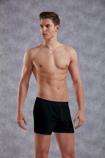 Doreanse Erkek Battal Siyah Boxer