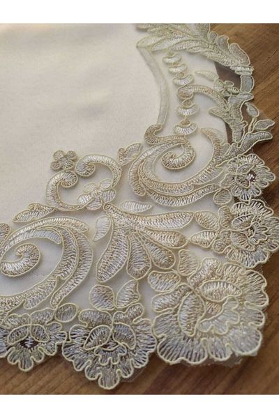Çeyiz Bahçesi French Lace Promise Engagement Bundle Cream Cream