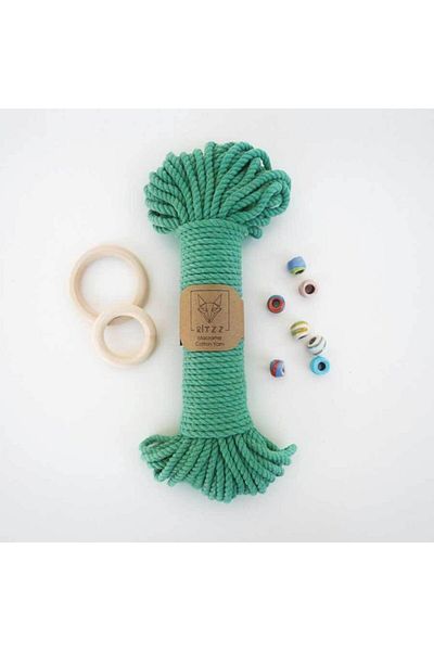Ritzz 5mm // 3 Twist // Βαμβακερό σχοινί / Benet Green