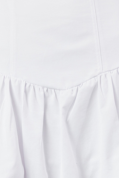 Trendyol Collection Poplin szőtt fehér léggömb szoknya - TPRSS24ET00012