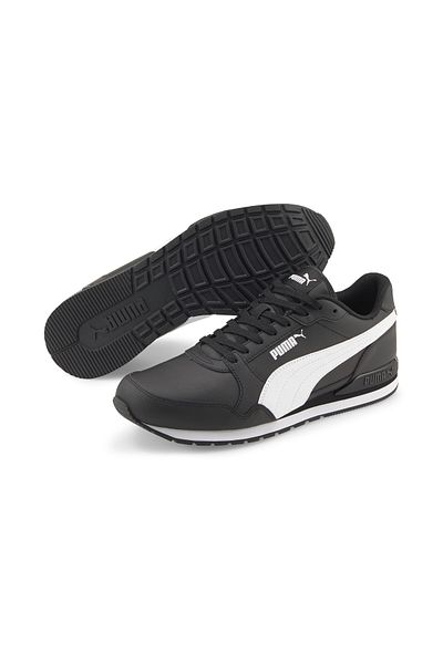 Puma St Runner v3 Mesh Erkek Spor Ayakkab Siyah Beyaz Fiyat Yorumlar Trendyol