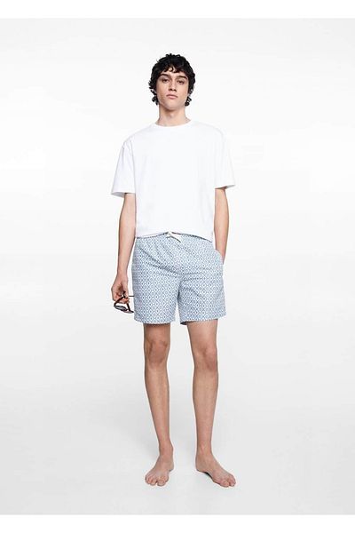 Mango Teen Μαγιό με γεωμετρικό σχέδιο
