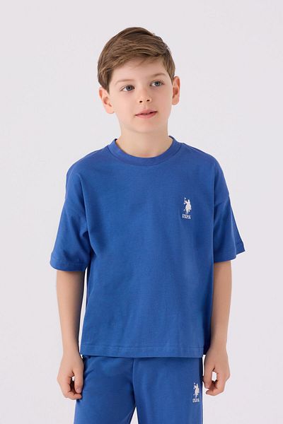 U.S. Polo Assn. Us Polo Assn. Boy's Cobalt Bermuda Set
