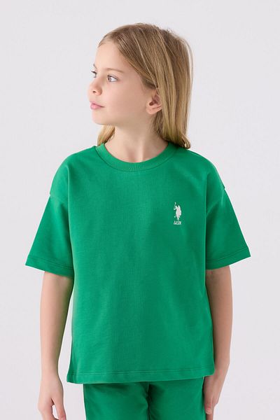 U.S. Polo Assn. Girl's Khaki Bermuda Suit