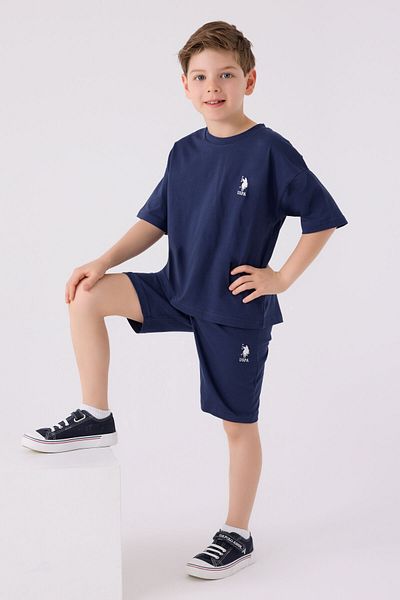 U.S. Polo Assn. US Polo Assn.Boy - Dark Indigo Bermuda Set