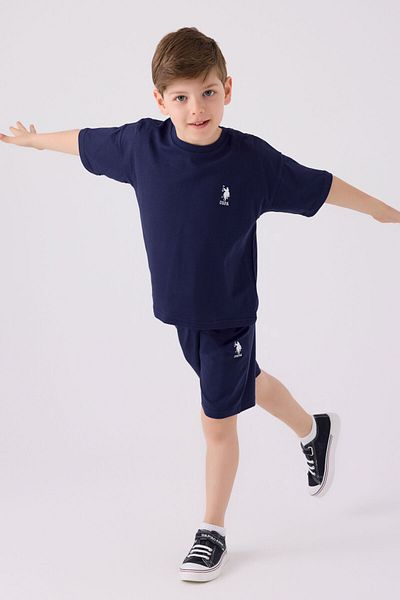 U.S. Polo Assn. Us Polo Assn Boy Navy Blue Bermuda Suit