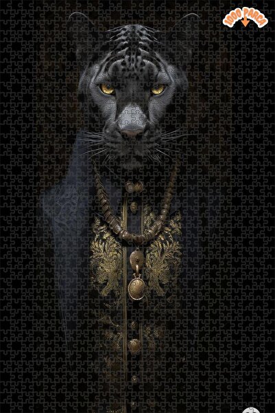 Teona Ahşap Şık Kaplan Lordu Dekoratif Çift Katlı Çerçeveli Asılabilir Ahşap ...