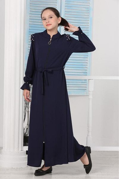 Asortik Kids Μακρύ φόρεμα Hijab Ferace για κορίτσια