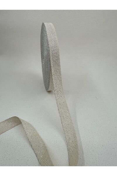 paşateks since 1995 şekil Златиста лента с пайети с дължина 1,5 см - екрю