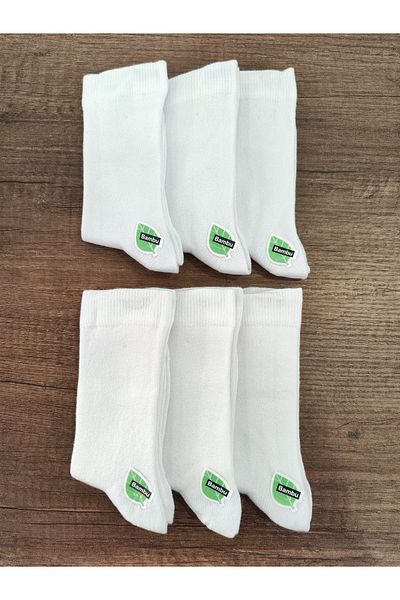 Leement socks 6 Pairs of Seamless Children's Bamboo Socks - School Socks Long Socks
