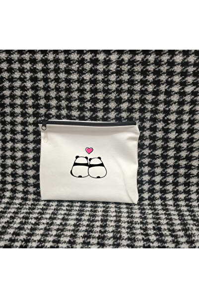 Boom town Τσάντα μακιγιάζ Passionis Design Panda Heart - Gabardine, Εκτύπωση ...