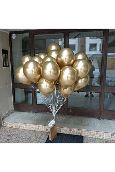 Öz-bal Gold Krom Balon 20 Adet