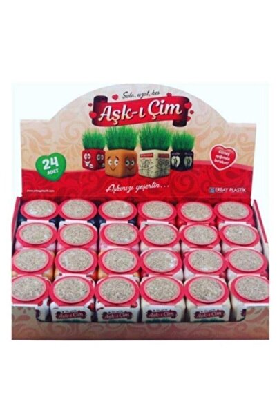 Mahi Max Aşk-ı Çim Renkli Küp Çimoji Çim Adamlar - 24 Adet