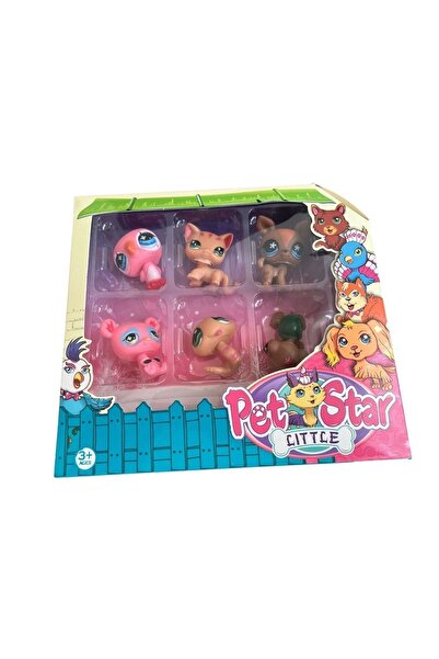 Minişler Pet Shop Miniş Oyuncak Karakterleri Littlest Pets Shop 6'lı Yılan Figürlü