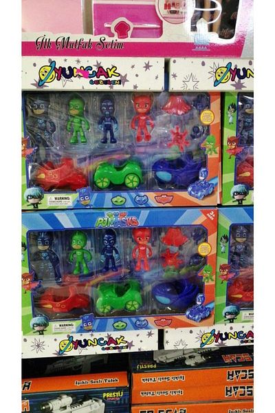 PJMASKS 7 Piece Car Figure Character Toy Vehicle Set