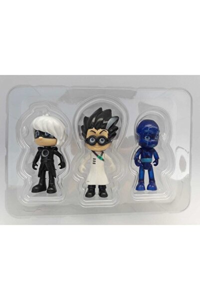 BFY TOYS Pijamaskeliler 3 Lü Figür Oyuncak Romeo Gece Ninjası Ay Kızı Pjmask Y058