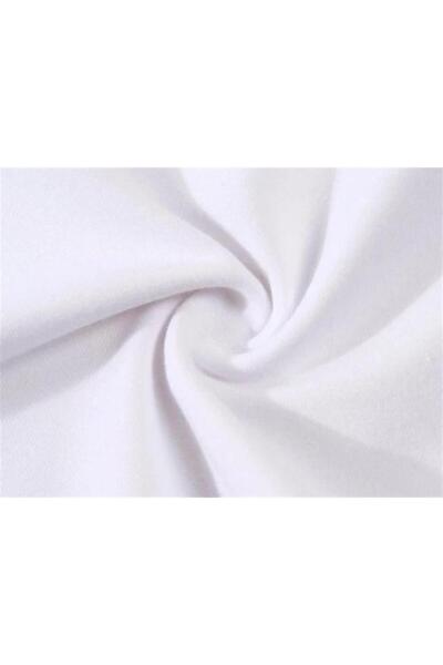 Touz Moda Bears In The Sky Printed White Crop