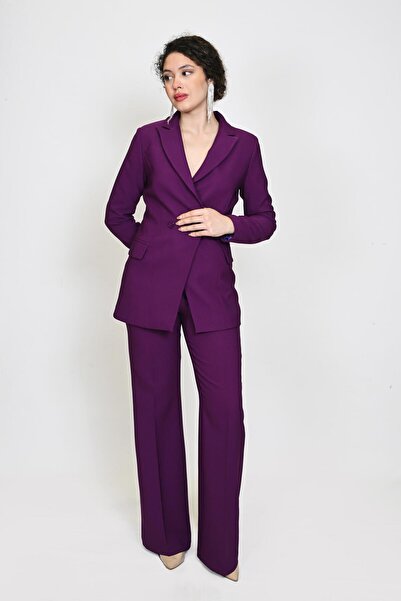 DEFİLE LUX Blazer Takım Mor - Zima Serisi