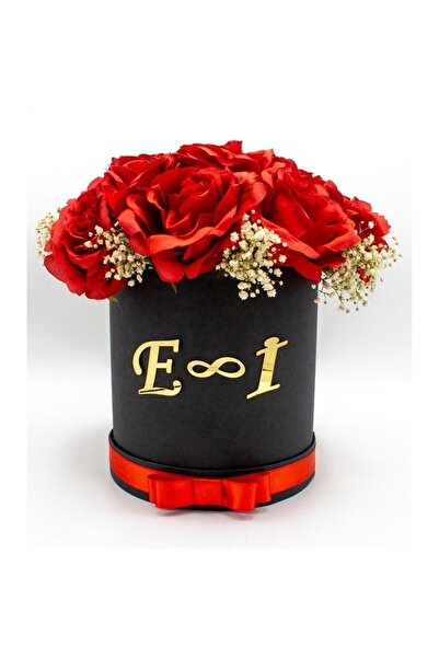 Yavuz Süs Λουλούδι Κισμένα Κορίτσια σε Κυλινδρικό Κουτί Μεσαίου Μεγέθους