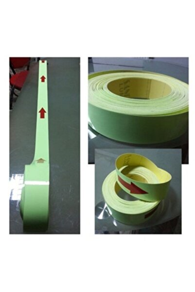 BAYSAN YANGIN Fosforlu Fotolümen Yer Şeritleri Yönlendirme Okları 120x5 cm