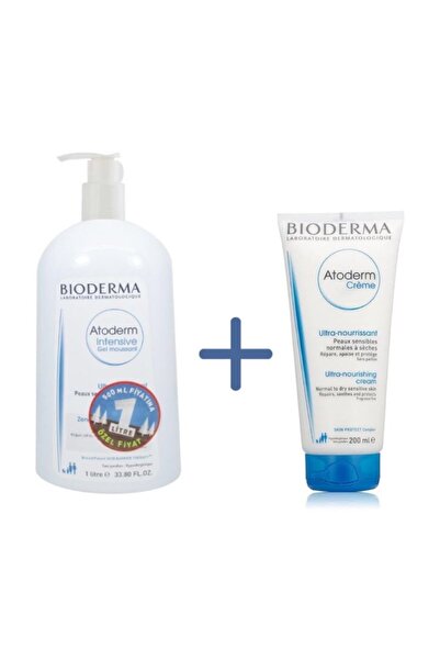 Bioderma Atoderm Intensive Foaming Gel 1L + Bioderma Atoderm Cream 200 ml 340...