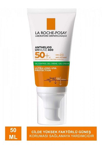 La Roche Posay 50 ML Face Sun Cream - High Protection Factor, Against Harmful Rays of the Sun, Helping Protect