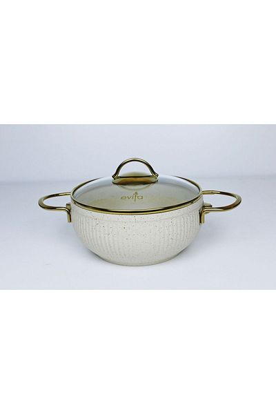 Evita Oyster Gold Granite 22 Cm Deep Ivory
