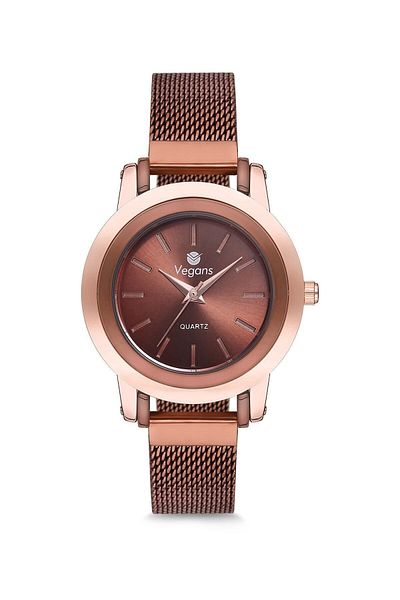 Vegans 8504 Women's Wicker Wristwatch