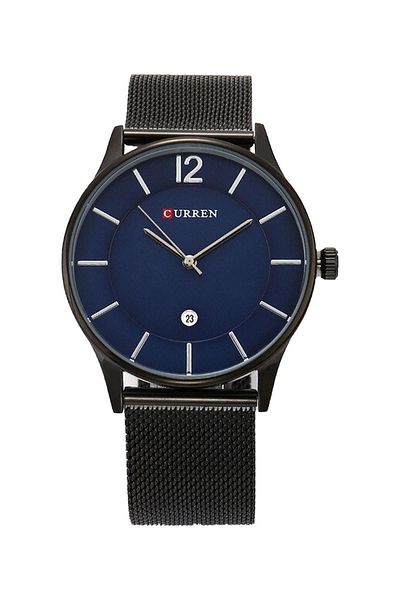 Curren 8231 Men's Wicker Wrist Watch with Calendar