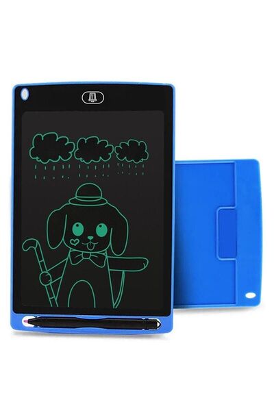 Canderel Dijital Kalemli Çizim Yazı Tahtası Not Yazma Eğitim Tableti Writing Tablet 8,5 Inç Mavi
