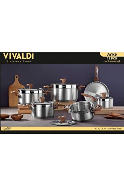 Vivaldi 11parca Çelik Tencere Seti